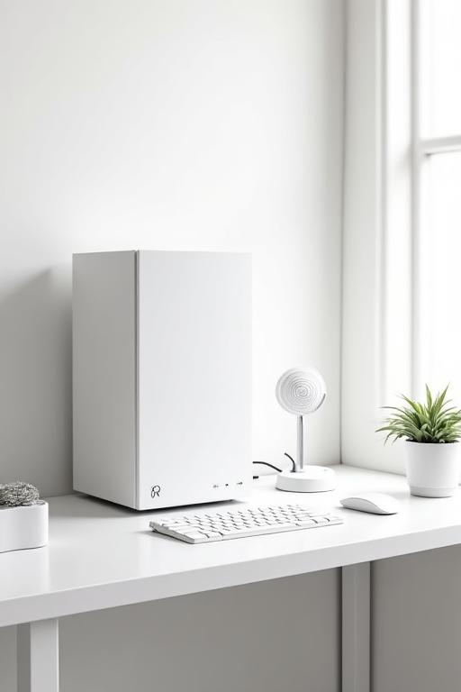 白を基調としたミニマルなPCセットアップ