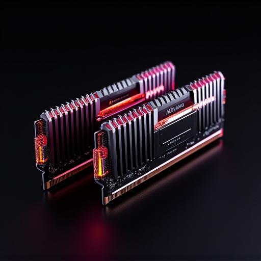 ヒートシンク付きの2つのRAMメモリモジュールのセット